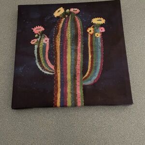 Colorful Cactus Canvas Wall Art